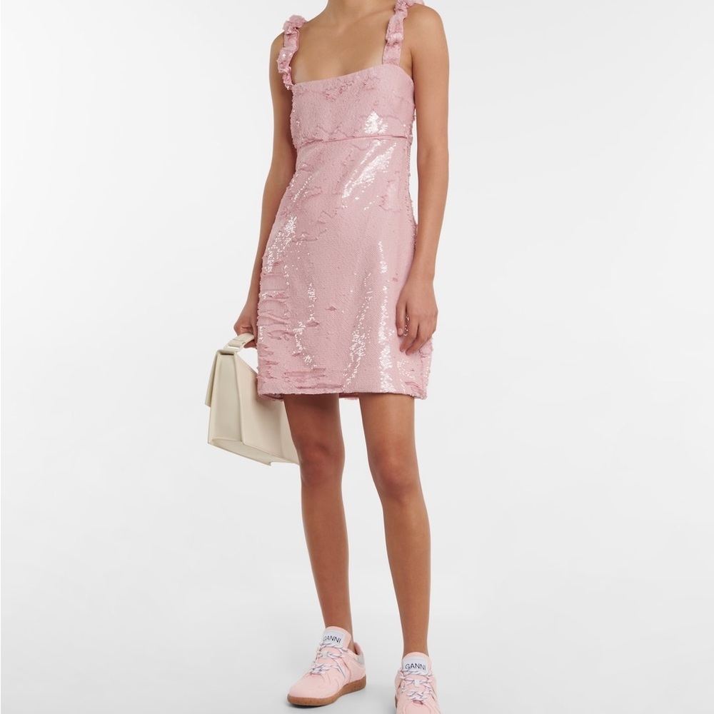 Ganni Elegant Pink Sequin Dress